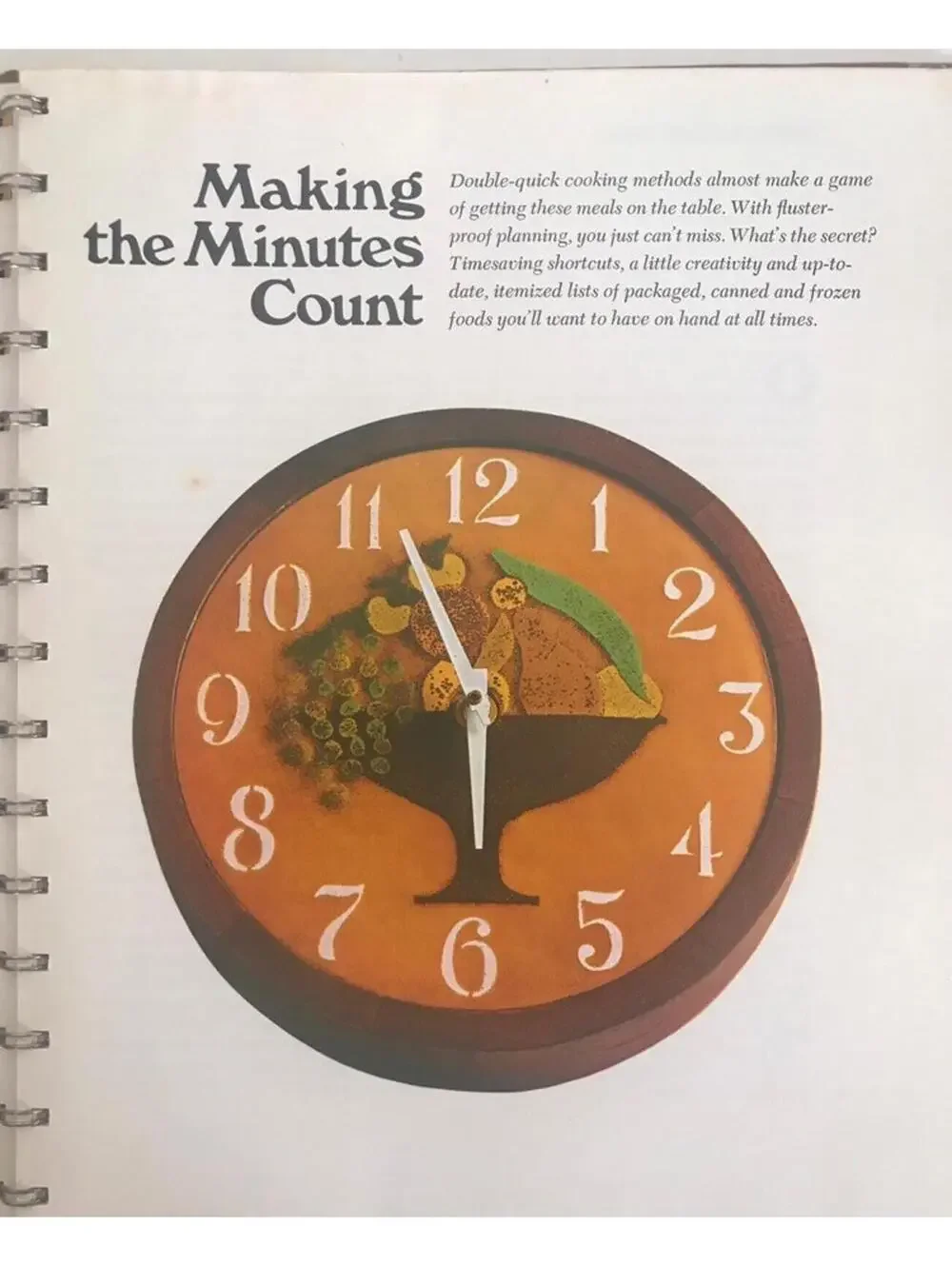 Vintage 1970s Betty Crocker Cookbook: Family Dinners In a Hurry